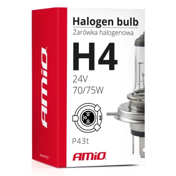 Żarówka halogenowa H7 12V 55W filtr UV (E4)