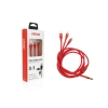 Kabel USB 3w1 Lightning USB-C micro USB 1.2m 3.1A