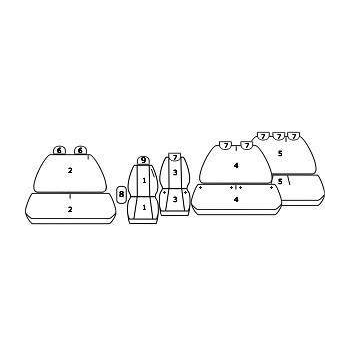 Pokrowce miarowe do Citroen Spacetourer 9os (2016r-....)