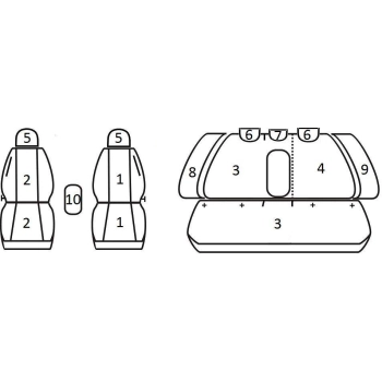 Pokrowce miarowe do Volkswagen Golf VI (2008-2012r) hatchback