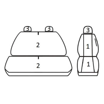 Pokrowce miarowe do Volkswagen T5 3os (2003-2015r)