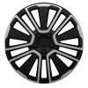 Komplet kołpaków na felgi stalowe Scuba Silver Black 16 cali