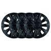 Komplet kołpaków uniwersalnych Delta Black 15 cali