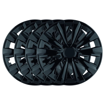 Komplet kołpaków uniwersalnych Delta Black 15 cali