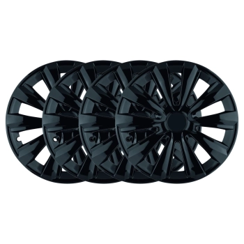 Komplet kołpaków uniwersalnych Delta Black 15 cali