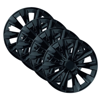 Komplet kołpaków uniwersalnych Delta Black 15 cali