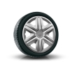 Kołpaki samochodowe na felgi stalowe Action Silver 14 cali do Alfa Romeo