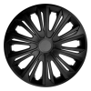Komplet kołpaków uniwersalnych Strong Black mat 16 cali