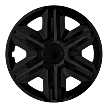 Komplet kołpaków uniwersalnych Action Black 16 cali