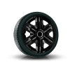 Komplet kołpaków uniwersalnych Fast Black ring 15 cali