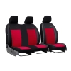 Pokrowce uniwersalne Exclusive alkantara 2+1 BUS / VAN (czerwone)