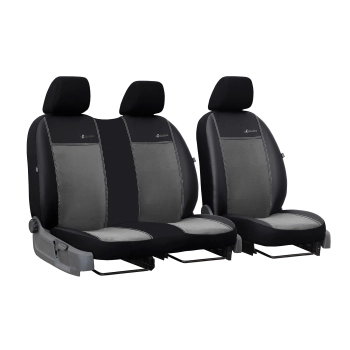 Pokrowce uniwersalne Exclusive alkantara 2+1 BUS / VAN (ciemnoszary)