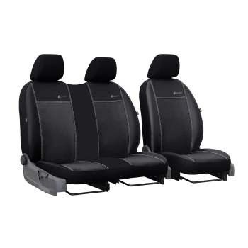 Pokrowce uniwersalne Exclusive alkantara 2+1 BUS / VAN (czarne)