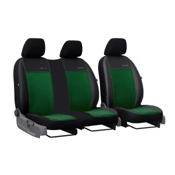 Pokrowce uniwersalne Exclusive alkantara 2+1 BUS / VAN (zielone)