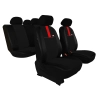 Pokrowce samochodowe na fotele GT8 (czarno czerwone)