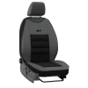 Samochodowa ergonomiczna mata tłoczona Leather Ergonomic (szara)