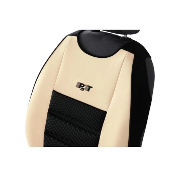 Samochodowa ergonomiczna mata tłoczona Leather Ergonomic (beżowa)