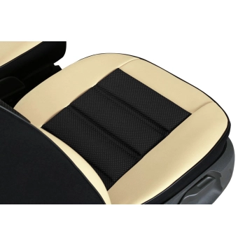 Samochodowa ergonomiczna mata tłoczona Leather Ergonomic (beżowa)