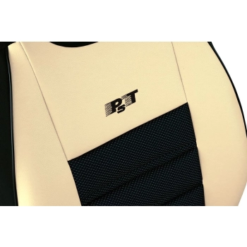 Samochodowa ergonomiczna mata tłoczona Leather Ergonomic (beżowa)