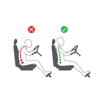 Ergonomiczna mata samochodowa GT Ergonomic (czerwona)